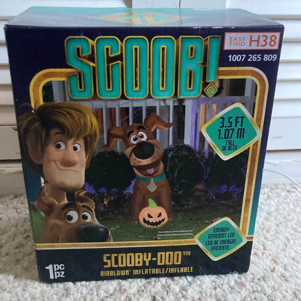 New old stock Scooby-Doo Halloween blow up inflatable airblown